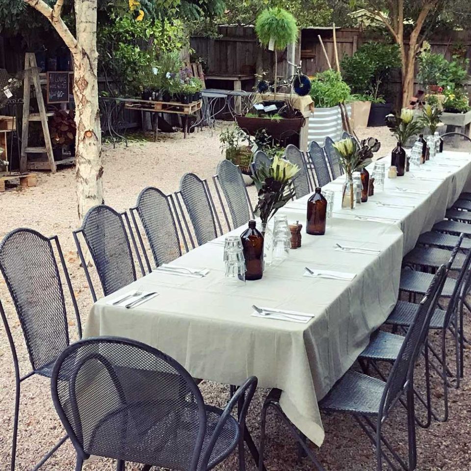 Yard 58 Queenscliff Victoria Restaurant Cafe & Garden Settings